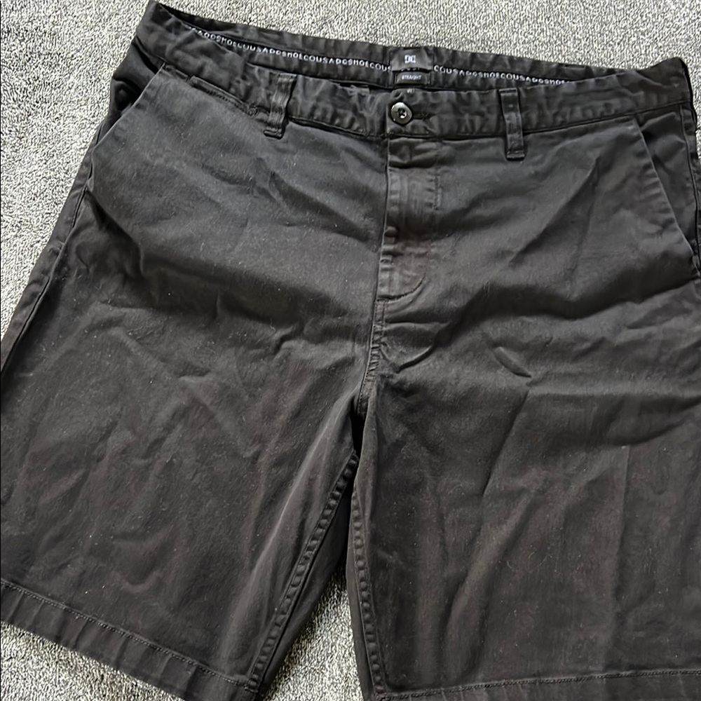 DC Black Flat Front Shorts Casual Style